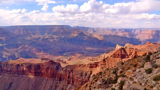 Clouds landscape canyon
