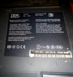Thinkpad Type 9547 label was 1998 Network Mag prod of yr jeh