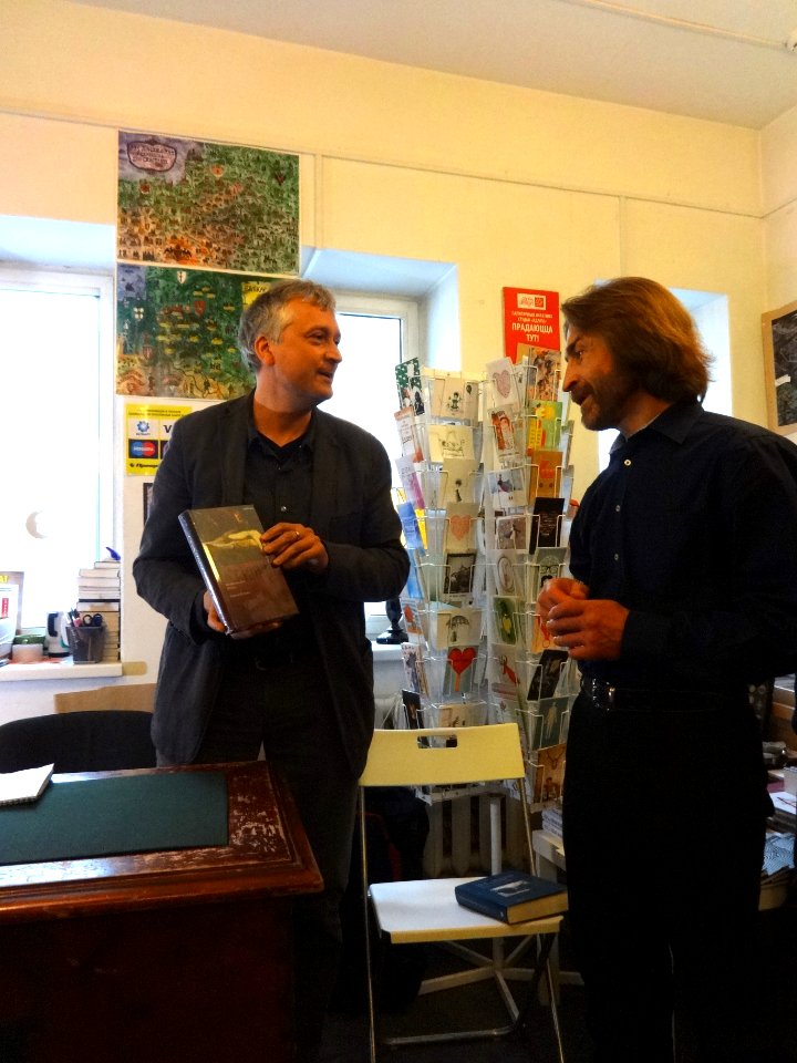 Thomas M Bohn and Gennadzi Saganovich - in Minsk city - Belarus - 18 April 2016 AD - c