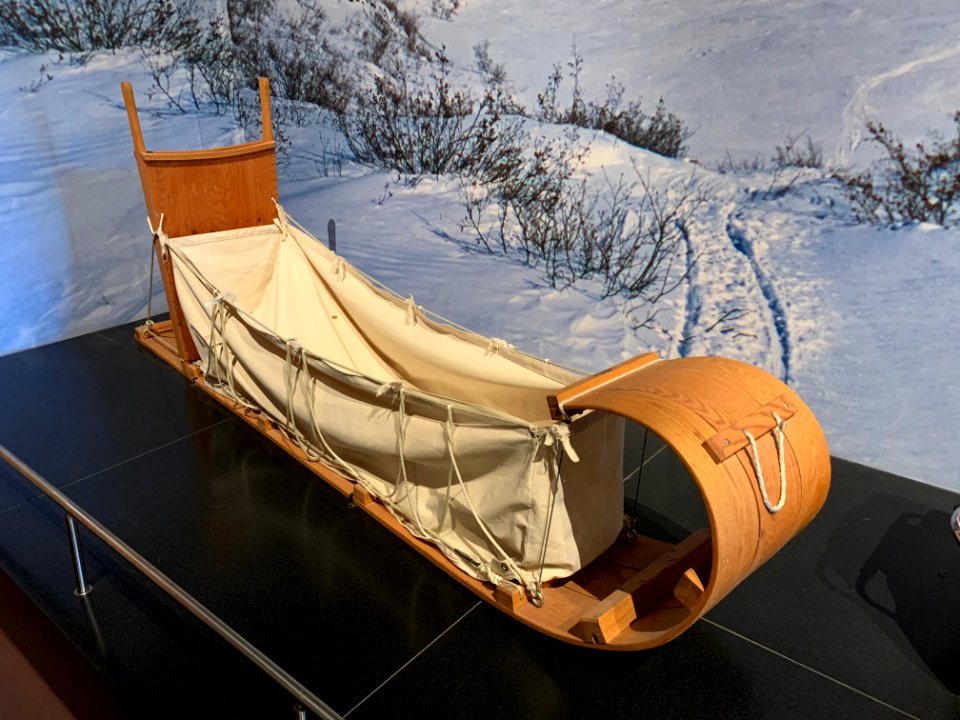 Tibetan slede at the National Museum of Scotland