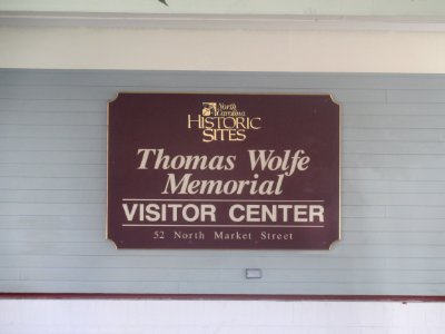 Thomas Wolfe Memorial sign IMG 5128