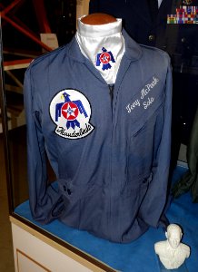 Thunderbirds jacket, Merrill McPeak exhibit - Oregon Air and Space Museum - Eugene, Oregon - DSC09898