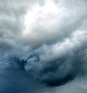 Thunder cloud over Gåseberg - processed