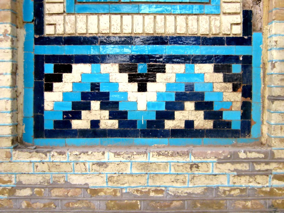 Tiling of South wall of Mohammad Al Mahruq Mosque - Nishapur 04