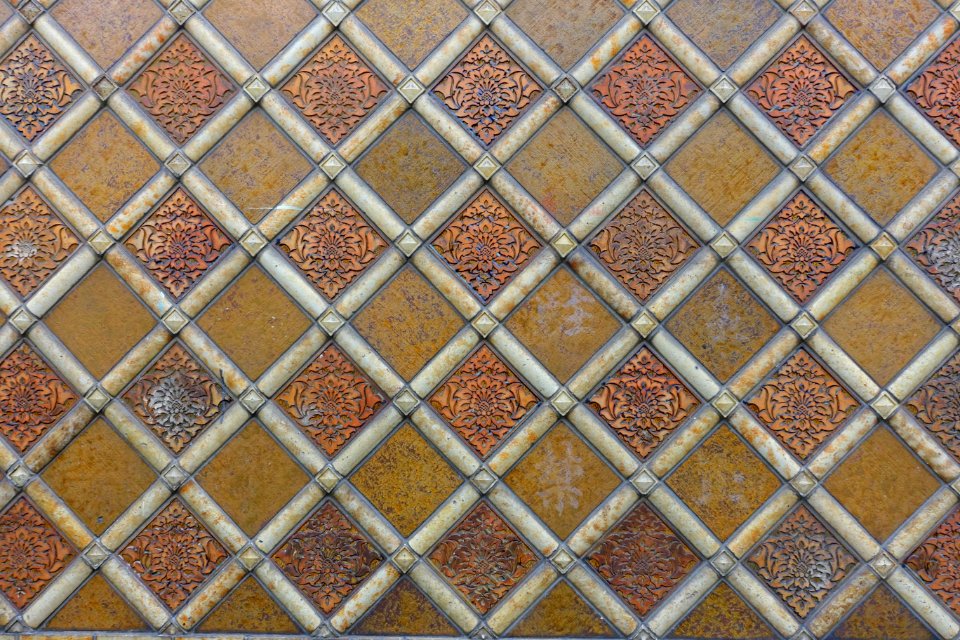 Tilework, Pontocho Kaburenjo Theater - Kyoto, Japan - DSC07314