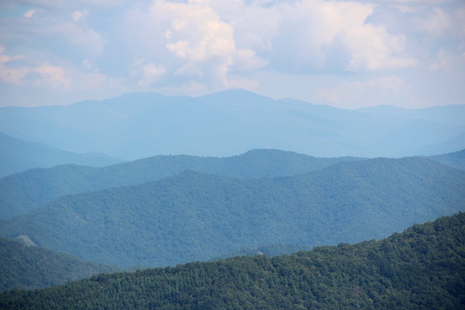 Thunderhead Mountain from NC 143, Shute Cove, Sept 2019