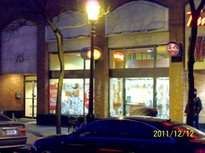 Tim Hortons on Front Street, between Church and Market streets, Toronto -d photo