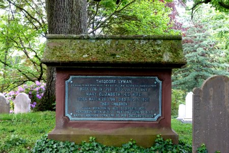 Theodore Lyman family - Mount Auburn Cemetery - DSC04219