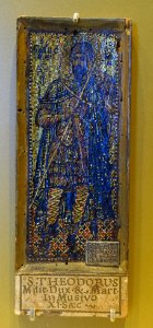 Theodore of Amasea icon, probably Constantinople, 1300s AD, mosaic of tesserae and gold, wood - Vatican Museums - DSC00718