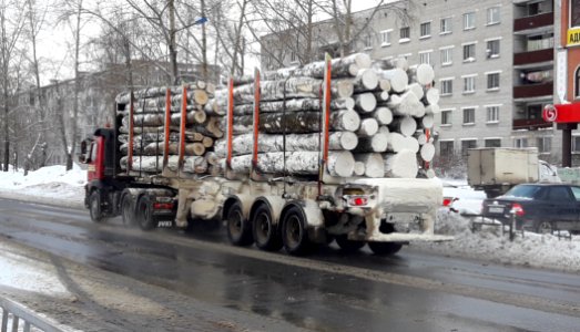 Timber trucks in Koryazhma (19) photo