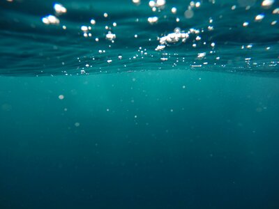 Sea underwater water