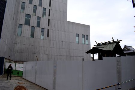 There used to be a very old house here. Zenkoji visible on the right. 