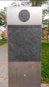Timberwolf-Gedenktafel in Halle