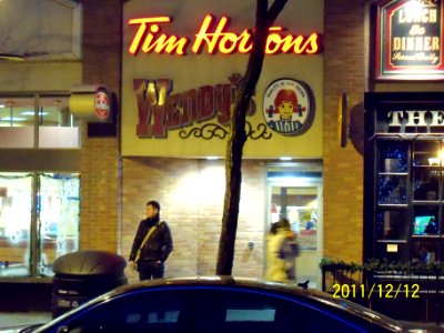 Tim Hortons on Front Street, between Church and Market streets, Toronto -e