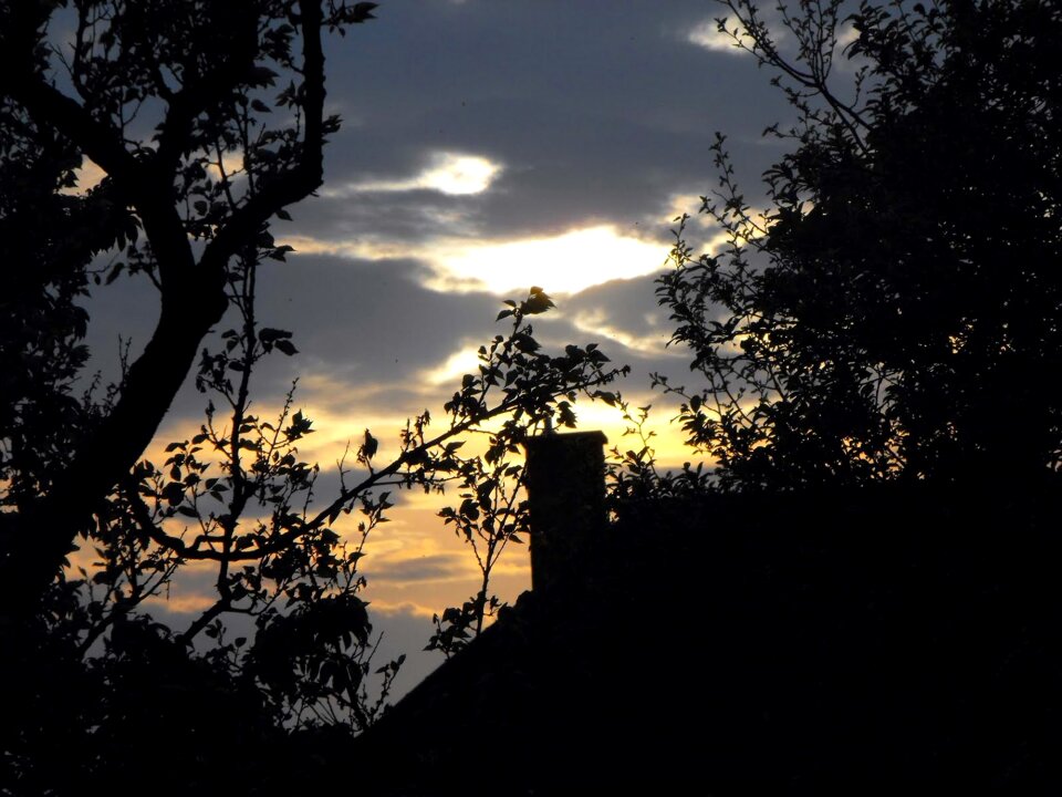 Brieždenie the sky silhouette