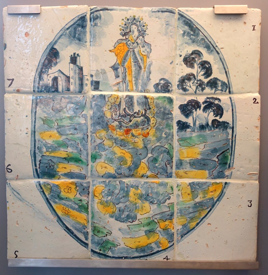 Tile panel with Immaculate Conception, Teruel, Spain, 18th century AD, ceramic - Museo Nacional de Artes Decorativas - Madrid, Spain - DSC08222