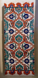 Tile panel, Iznik, Turkey, 16th century AD, glazed ceramic - Cinquantenaire Museum - Brussels, Belgium - DSC09080
