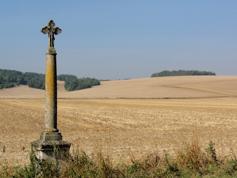 Tilly-sur-Meuse (Meuse) croix de chemin nord