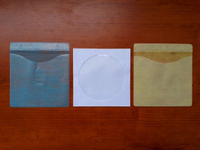 Three CD sleeves