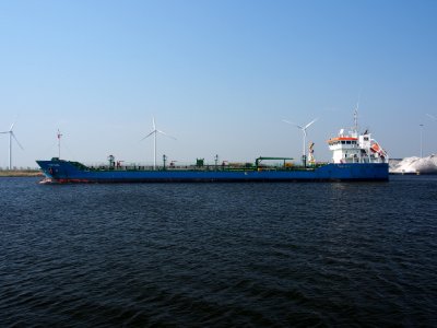 THUN GLOBE - IMO 9229051 - Callsign PBCA in de Afrikahaven, foto3