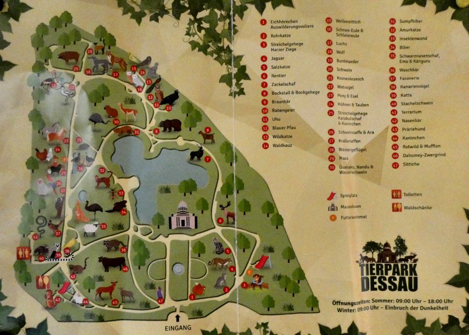 Tierpark-Plan Dessau
