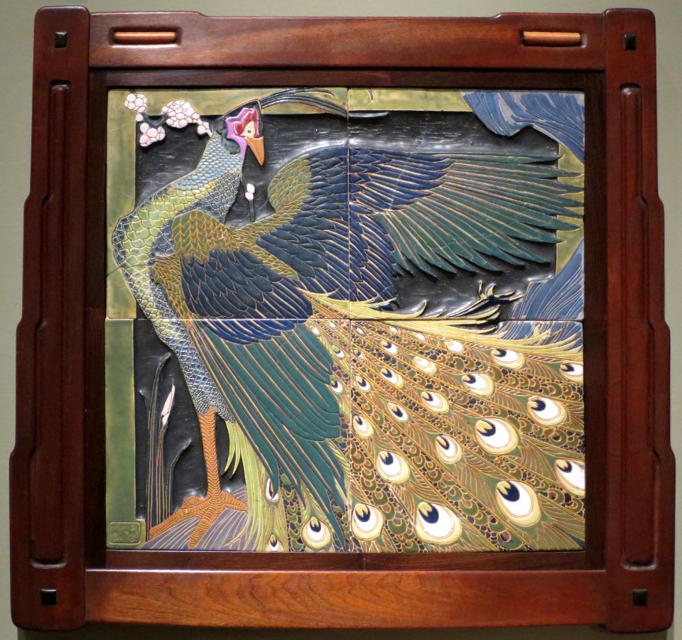 Tile plaque by Agnes Rhead and Frederick Hurten Rhead, LACMA