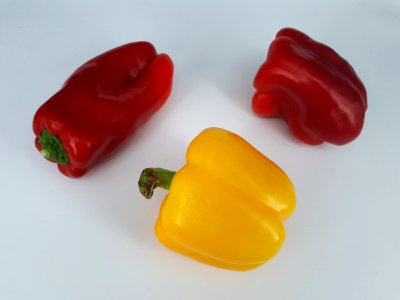Three bell peppers 2017 B photo