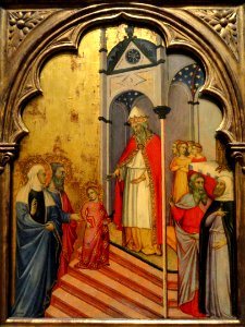 The Presentation of the Virgin by Andrea di Bartolo, c. 1400, tempera on panel - National Gallery of Art, Washington - DSC00159