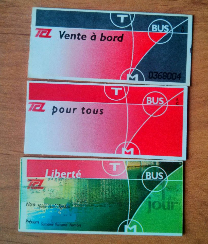 Tickets TCL Lyon