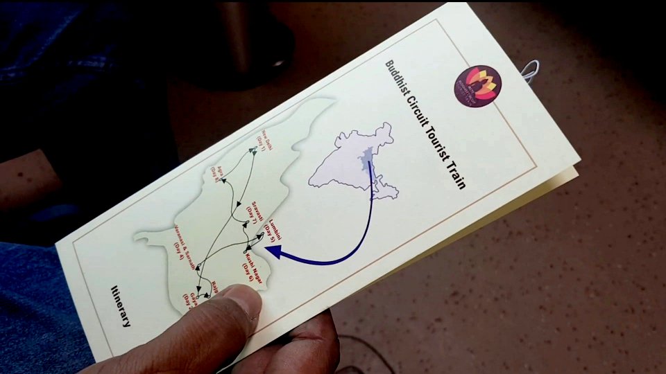 Ticket of Mahaparinirvan Express Buddist Destinations train India