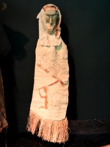 Ticuna ceremonial costume - Memorial dos Povos Indígenas - Brasilia - DSC00508