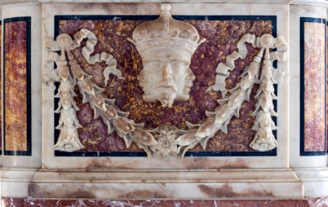 Three faces on one head, Santa Maria del Popolo, Rome, Italy photo