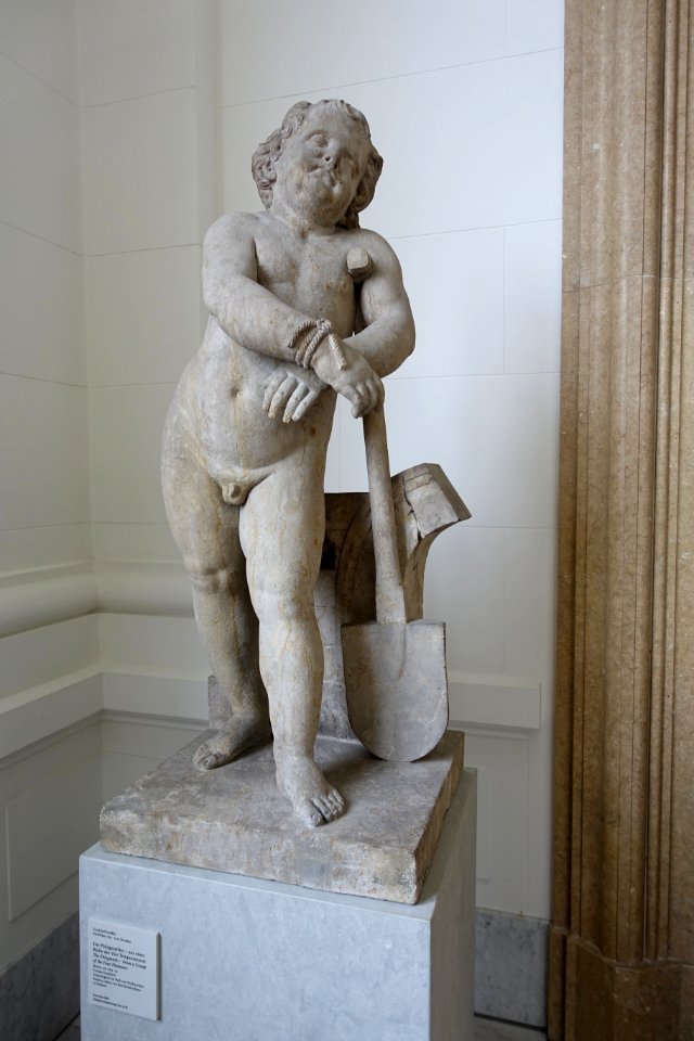 The Phlegmatic, from the Four Humors by Gottfried Knöffler, 1763-1770, Cotta sandstone - Bode-Museum - DSC02409