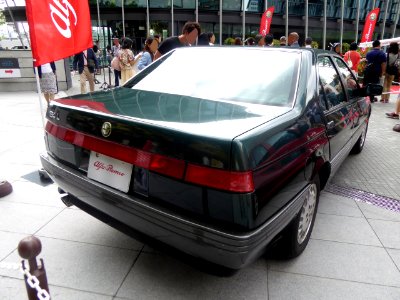 The rearview of Alfa Romeo 164 L