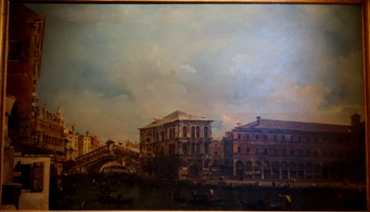The Rialto Bridge with the Palazzo dei Camerlenghi, by Francesco Guardi - Waddesdon Manor - Buckinghamshire, England - DSC07680