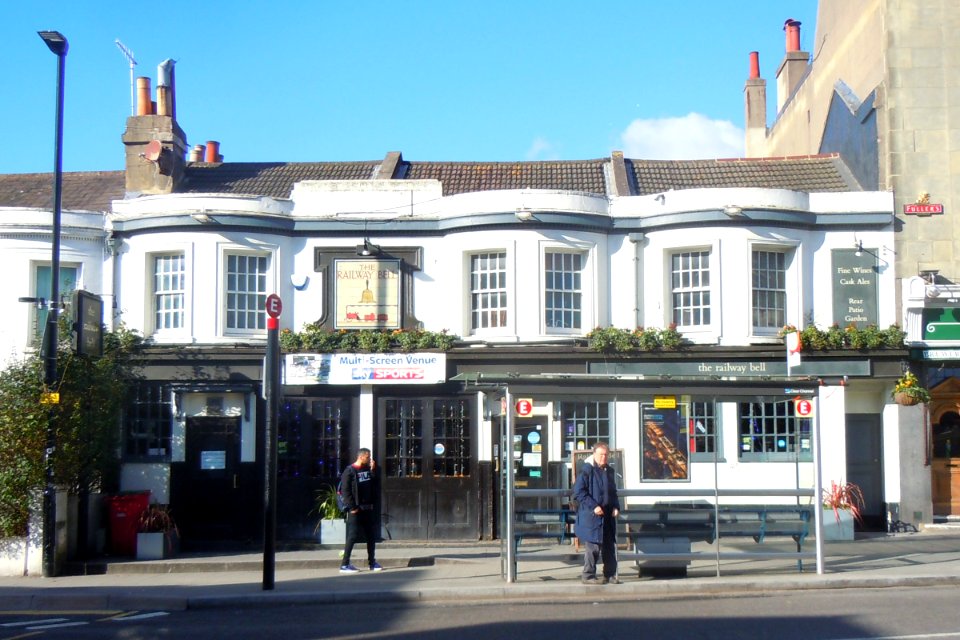 The Railway Bell pub, Surrey Street, Brighton (February 2018)