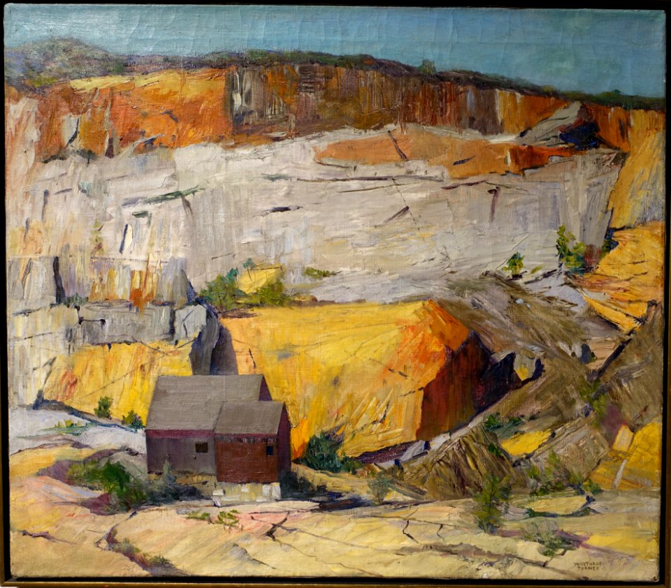 The Quarry by Winthrop Turney, c. 1930s, oil on canvas - Cape Ann Museum - Gloucester, MA - DSC01310