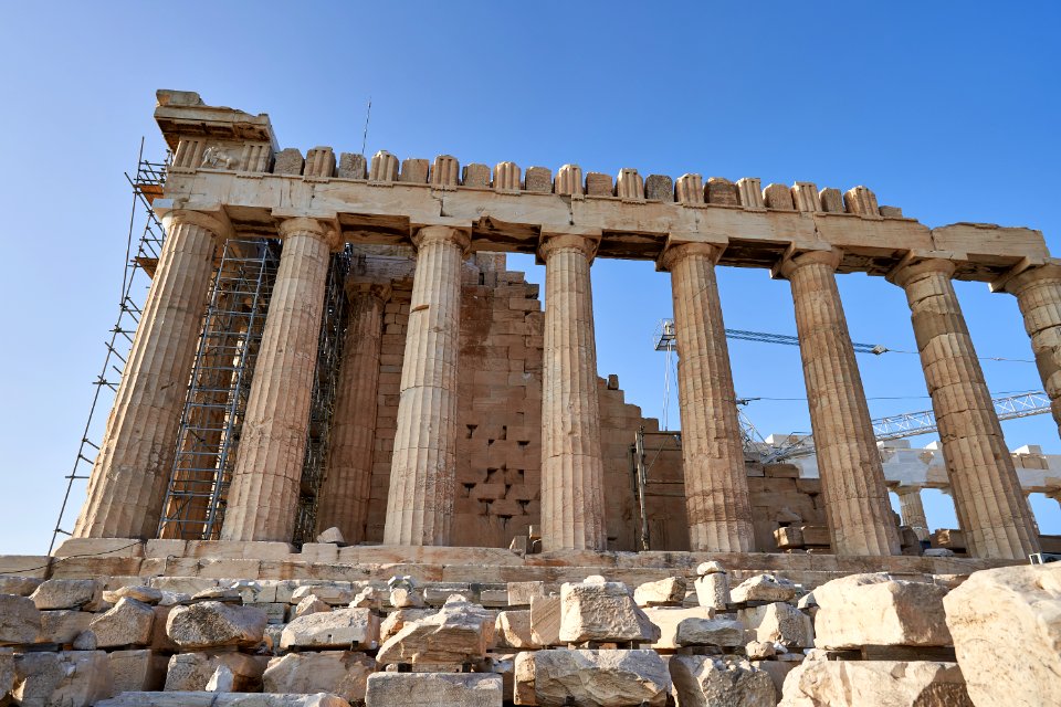 The South Side of the Parthenon on September 20, 2020