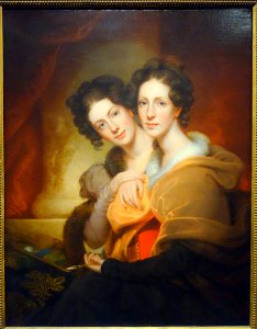The Sisters (Eleanor and Rosalba Peale) by Rembrandt Peale, view 1, 1826, oil on canvas - Brooklyn Museum - DSC09448