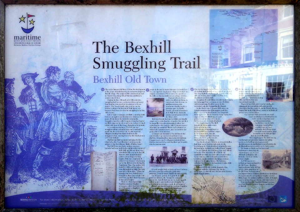 The Smuggling Trail Information Panel 3, Bexhill-on-Sea