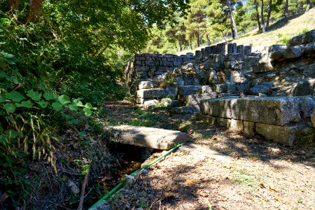 The sacred spring of the Sanctuary of Amphiaraus at Oropos on July 24, 2020
