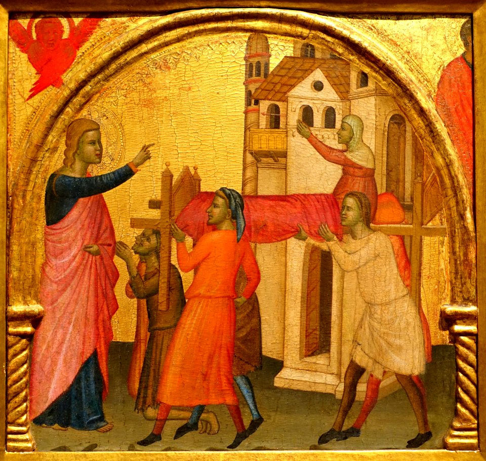 The Resurrection of Drusiana, by Francescuccio Ghissi, c. 1370, tempera on wood - Portland Art Museum - Portland, Oregon - DSC08952