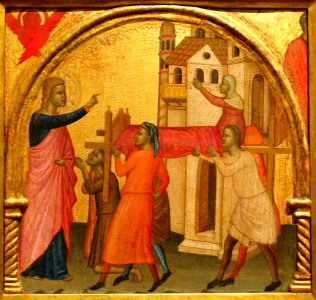 The Resurrection of Drusiana, by Francescuccio Ghissi, c. 1370, tempera on wood - Portland Art Museum - Portland, Oregon - DSC08952