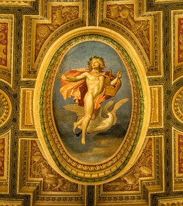 Ceiling painting semper opera house dresden photo