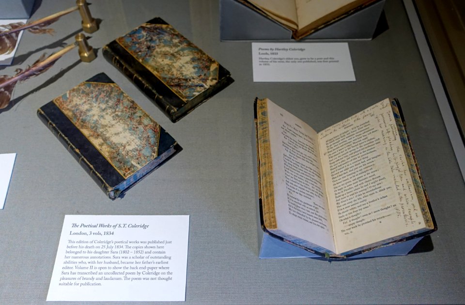 The Poetical Works of S. T. Coleridge, London, 3 volumes, 1834 - Coleridge Cottage - Nether Stowey - Somerset, England - DSC01171