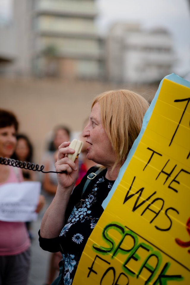 The solidarity protest for Rojava organized by Kurdish Jews on October 15th 2019 in Tel Aviv, Israel 12