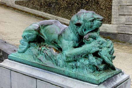 Tiger by Jean Hérain - Botanical Garden of Brussels - Brussels, Belgium -DSC06780