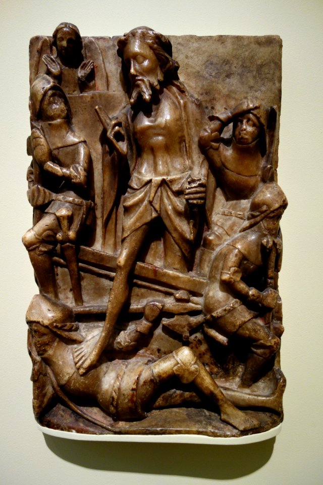 The Resurrection, England, c. 1450, alabaster - Cincinnati Art Museum - DSC04450