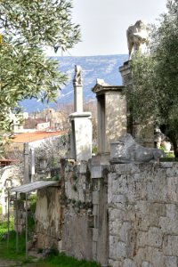 The Street of Tombs in Kerameikos Cemetery on March 7, 2020