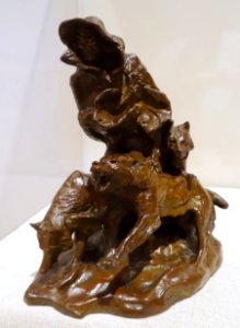 The Spirit of Winter, by Charles M. Russell, undated, bronze - Harry Ransom Center - University of Texas at Austin - DSC08497